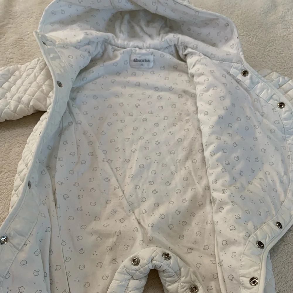 Absorba Quilted One Piece Bunting Suit Size 75